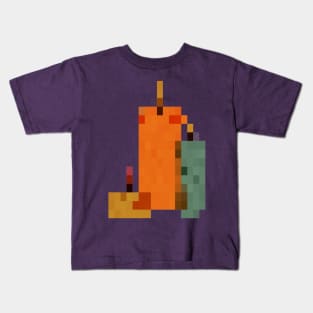 Fall Candles Pixel Art Kids T-Shirt